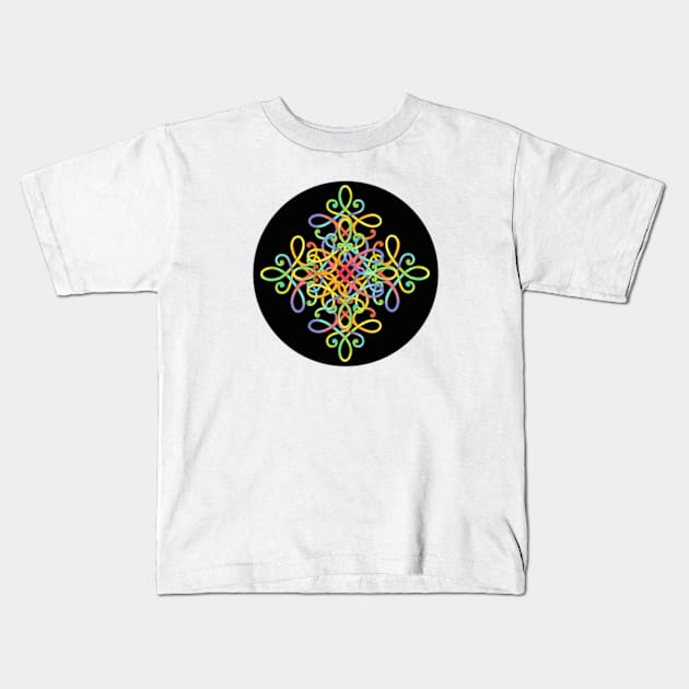 Rainbow Passementerie Kids T-Shirt by PatriciaSheaArt